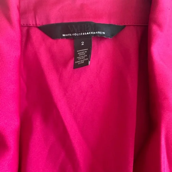 NWT WHBM Fuscia Pink Wrap Dress - Picture 6 of 7